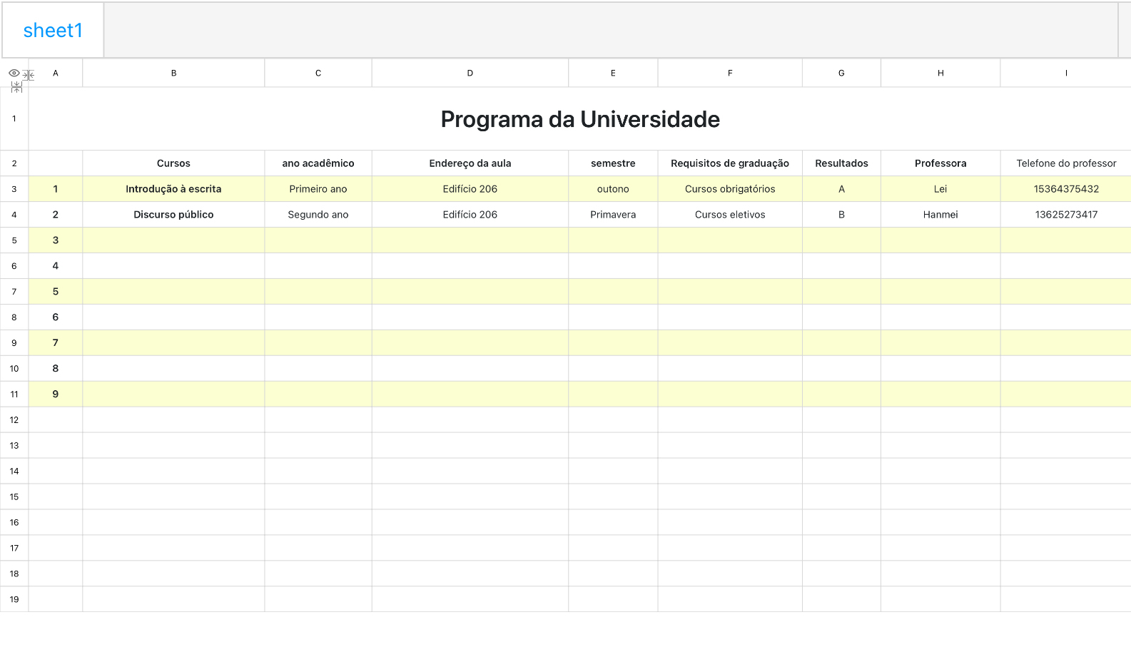 Curso universitário 1